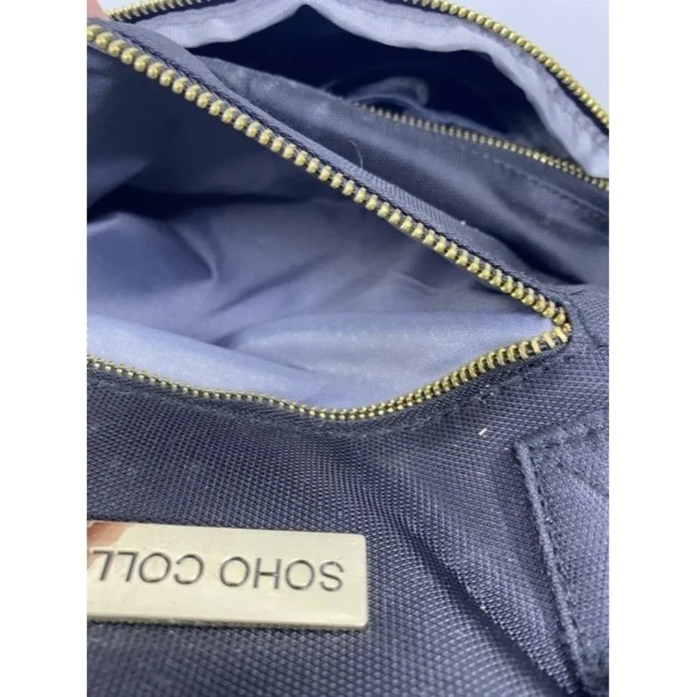 Multi Pocket Black Fabric Backpack